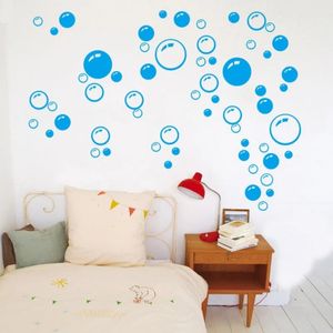 Arte de pared de bricolaje para niños baño de baño de baño de baño decoración extraíble decala calcomanía de casas pegatinas decorativas burbujas burbujas
