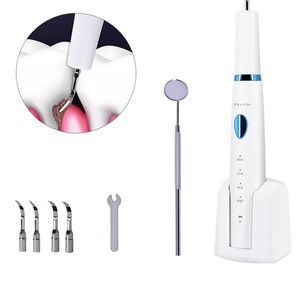 Détartreur de blanchiment des dents sans eau bricolage Ultrason Vibration One-Key 3-Gear Working Efficace Plaque Remover Taches Tartar Scraper Wireless Cha