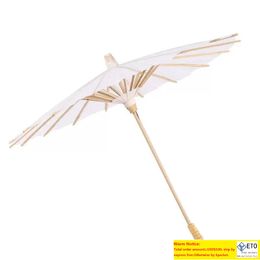 DIY Witpapier Paraplu Decoratieve ambachtelijke paraplu voor bruidsfeestje Decor terug naar schoolkinderen Handgeschilderde paraplu 30 cm