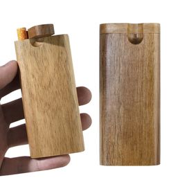 Boîte à cigarettes en bois, bricolage, tuyau, pirogue en bois faite à la main avec tuyaux en céramique, filtres à cigarettes, boîte en bois