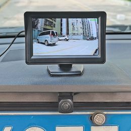 Diykit 4.3inch AHD Auto -achteraanzicht Auto Monitor 1280*720 Voertuig Reverse Backup Starlight Car Camera Video Parkeersysteem Auto Charger