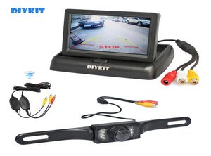 DIYKIT – caméra de recul sans fil 43 pouces, Kit de moniteur de voiture, écran LCD HD, caméra de recul pour voiture, système de stationnement 1263341