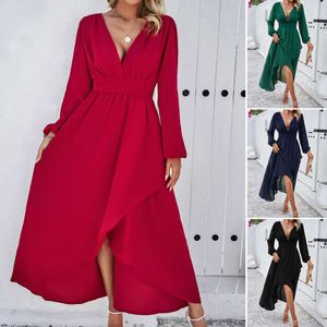 Vestido Diyun para ropa de mujer otoño 2023, con cintura delgada y dobladillo sexy