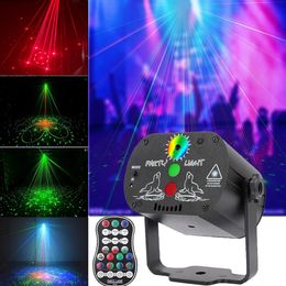 DJ Disco Stage Party Lights Laserlicht Geluidsgeactiveerde projector voor Kerstmis Karaoke Pub KTV Bar Dance Gift Verjaardag Bruiloft 240110