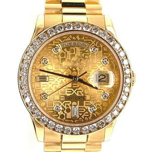 DJ Factory Haute Qualité 36m Day-Date 118238 Or Jaune 18K Usine Diamond Jubilee Cadran BOX Asia 3235 Automatique Imbue Diamond Mens Montre Homme