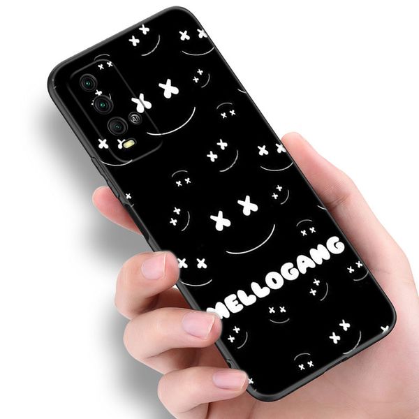 DJ Marshmallow Téléphone pour Xiaomi Redmi Note 5 6 9t K20 K40 K50 Pro 7a 8a 9a 9c 9i 10a 10c A1 S2 Soft TPU Black Cover