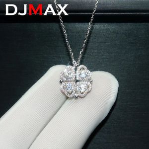 DJMax Collier en diamant complet pour les femmes Original 925 STERLING MOBIUS Strip Lady Clicule chaîne 240515
