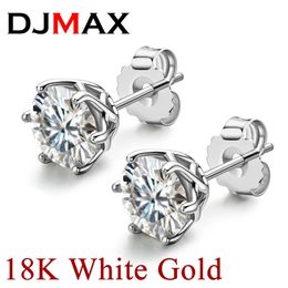 DJMax Korean Fashion D Color Mosonite Womens Luxury Jewelry Boucles d'oreilles Original 925 Boucles d'oreilles en argent sterling 240507