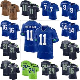 DK Metcalf Jaxon Smith-Njigba Jersey de football Devon Witherspoon Kenneth Walker Geno Smith Tariq Woolen Tyler Lockett Bobby Wagner Marshawn Lynch Lynch