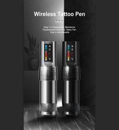 DKLAB DKW1 Draadloze Tattoo Machine Pen Professionele 35mm Coreless Motor Juiste Uitgangsspanning 8 Niveau Aanpassing8713955