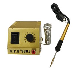 DKT-936I Mini station de fer à souder Stations de soudage à thermostat réglable Réparation de soudage SMD SMT DIP Mobile