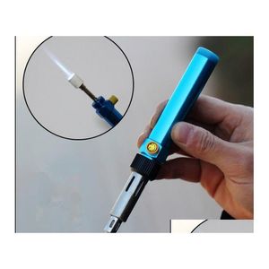 DL-05 Multifunctionele las Torch Refilleerbare Barbecue Butane Jet Flame Lichtere Handige Ignitor Gas Torch TLHGW