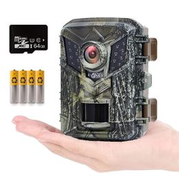 DL006 Mini Hunting Camera 16MP 1080P HD Wild Trail Infrarood Night Vision Outdoor Motion Activated Trigger Scouting PO Traps 240428