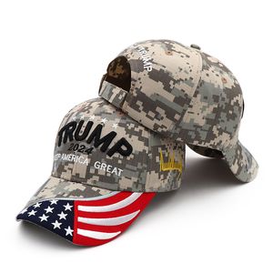 Donald Trump Hat 2024 Casquette d'élection présidentielle américaine Casquettes de baseball Casquettes de sport en coton à rebond de vitesse réglable