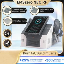 DLS-EMSlim 2 Sangle Neo Ems Fems Chauffage Neo Body Slimculpting Portable Stimulateur Musculaire Emszero Machine 13 Tesla 5000W Haute Puissance Sortie D'usine