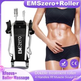 DLSEmSlim rouleau intérieur Neo 4 poignées dispositif de stimulation musculaire Emszero corps sculptant la forme minceur