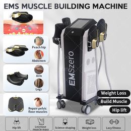 Stimulateur musculaire DLS-EMSlim Corps RF amincissant EMSZERO 14 Tesla 6000W Équipement de beauté Machine de sculpture EMS Coussinets pelviens disponibles