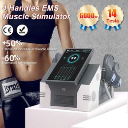 DLS EMSlim neo Hiemt 14 Tesla 6000W Vetverbrandingsapparaat EMS 4 Handvatten RF Fitness Spierstimulator ems Body Sculpting Machine