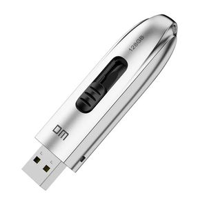 DM FS220 128 GB tragbare USB3.1-Festplatte Push-Pull-Flash-Disk Externes Solid-Flash-Laufwerk
