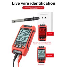 DM201 DM202 Smart Digital Multimètre DC AC 6000/9999 COMPT VRAI RMS RMS AUTO CAPACITANCE TEMPERTER TEMPORTOR TESTER