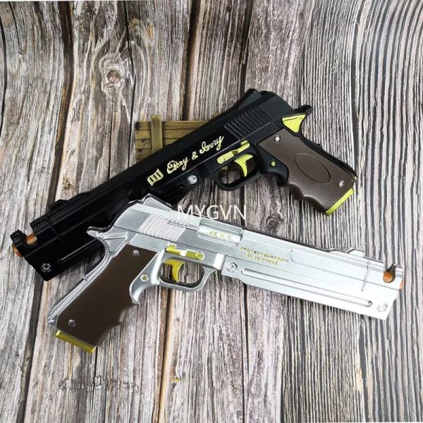 DMC Dante Gun ébano marfil blanco revólveres pistola de juguete armas Prop 1:1 Cosplay espada juego de rol modelo regalo goma sin disparos
