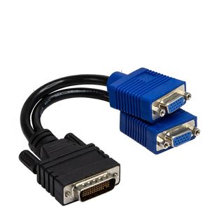 Câble adaptateur DMS 59 broches vers double carte graphique vga, double vga, double écran, moniteur de connexion d'ordinateur à double affichage