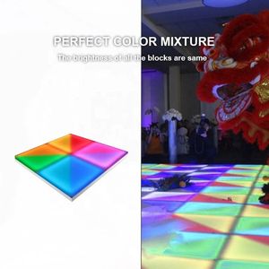 DMX Acrylique LED Dance Floor 100X100cm Éclairage Coloré Disco Floor