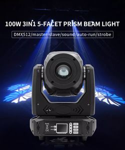 DMX DJ LED Spot Moving Head Light Pro 100w Beam Projecteur Gobo Disco Wedding Event 3in1 Stage Lights