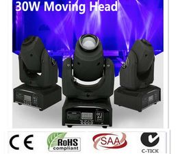 DMX Stage Spot Moving LED Mini Moving Head Light 30W DMX dj 8 gobos-effect podiumverlichting7373187