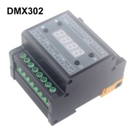 Freeshipping DMX302 3 kanaal Triac 220 V LED DMX DIMMER 220 V LED-dimmer voor LED-lamp 110W / 220W Trailing Edge Dimmen