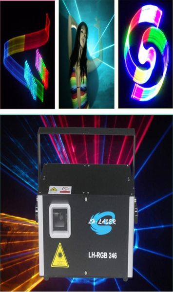 DMX512 2500MW Couleur en couleur Éclairage de logo Projecteur Show RVB Stage ILDA Animation laser Lights5352293