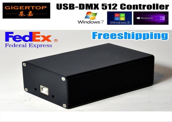 DMX512 Contrôleur d'éclairage d'étape HD512 Interface USB Fonction Lose Double alimentation Software Martinavolites Win103282471