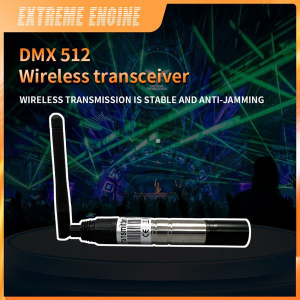 Transmetteur DMX512 sans fil 2.4G, récepteur de batterie intégré, contrôleur de lumières Laser DMX, effet d'éclairage de scène, émetteur DMX US Spot