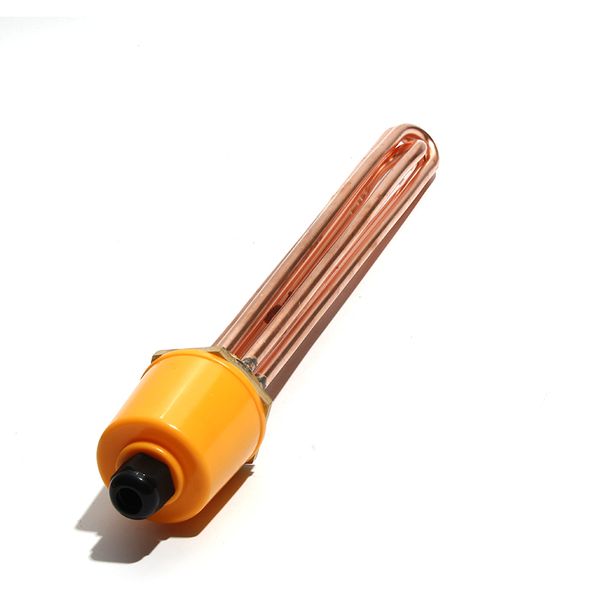 Élément chauffant en Tube de cuivre DN32 (41mm), 110V/220V/380V, avec filetage en cuivre, pour Thermostat, chauffe-eau, 3kw/4,5 kw/6kw/9kw/12kw