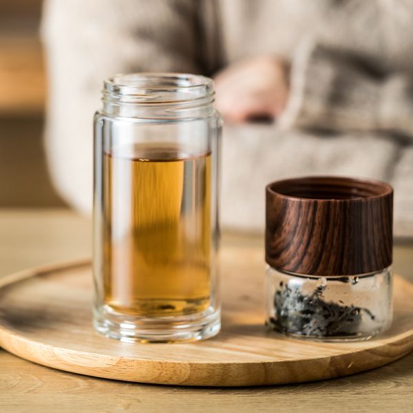 Dnienkge 350 ml en verre tasse bouteille d'eau pour boire du thé portable à thé à café tasse de cuisine outils de cuisine