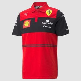 DNUJ 2023 Le polo masculin est un costume pour la Formule One Racing Team Nouveaux vêtements de sport extérieur Moisture évacuée Culturelle respirante