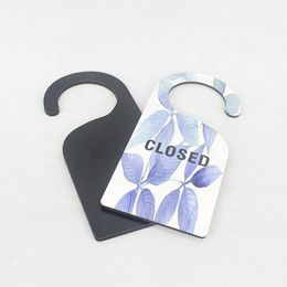 Niet storen opknoping deur teken sublimatie warmteoverdracht afdrukken blanco reiniging deur tags winkel hanger voor Club Cafe Hotel Bulletin Board