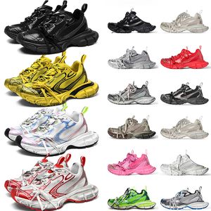 DO Old Dirty Laces Platform Track Casual Designer Chaussures 3XL Sneaker Femmes Hommes Gris Foncé Rose Clair Jaune Vert Tripler Noir Argent Beige Blanc Gym Rouge Baskets 36-46