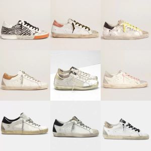 Do-old Dirty Sneakers Scarpe di marca dorate Super Star Italia Designer Donna Uomo Sneaker Pelle di serpente Tacco in pelle scamosciata Suola color crema Scarpa piatta classica in pelle