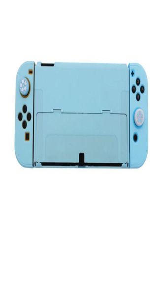 Étui dockable pour Nintendo Switch Oled avec 4 PCS Même Color Coupages de pouce Joycon Contrôleur de protection Couverture de protection Access6385489