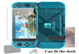 Case transparente de PC de cristal acoplable para Nintendo Switch dividido Case de cubierta protectora para la pantalla de vidrio Joycontempered Switch PR2112093