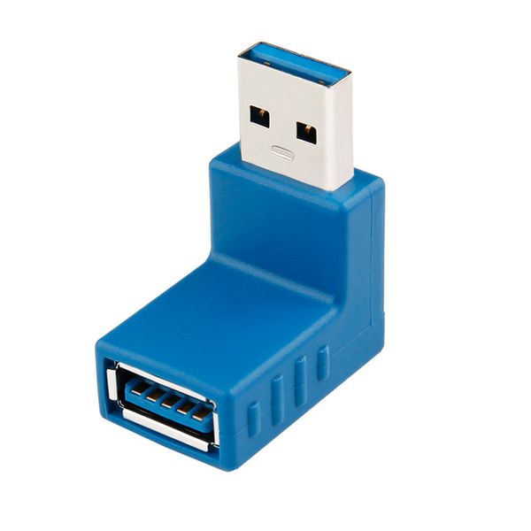 Station d'accueil Hot USB mâle à femelle Adaptateur de virage à 90 degrés à angle gauche Adaptateur coudé USB3.0