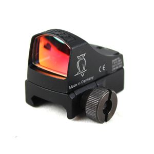 Docter – Mini lunette de visée à points rouges pour fusil Airsoft, fusil de chasse, pistolet tactique noir, réticule automatique, réglage de la luminosité, viseur à points rouges