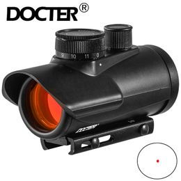 Docter Red Dot Sight 1x30mm Scope holográfico 11mm 20mm Weaver Rail Mount para óptica de caça tática
