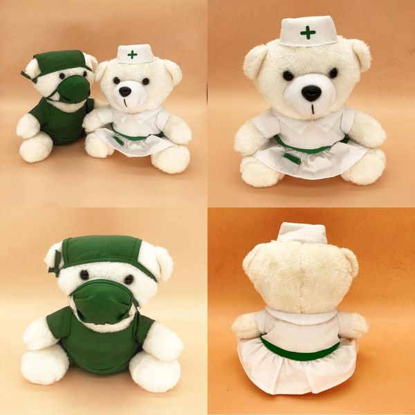 Doctor y enfermera Bear Doll Children's Toy's Toy Bear Doll Fehip Toy Anniversary Birthday Gift