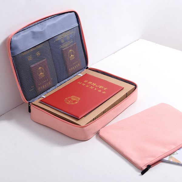 Sac de stockage de documents Passeport Ménataire Enregistrement de livre Sac de rangement