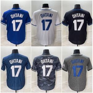 Dodgers Baseball Jerseys Shohei Ohtani Camo Bleu Blanc Gris Crème Hommes Maillot Cousu Taille S M L XL 2XL 3XL