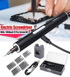 DOERSUPP Mini elektrische draadloze magnetische schroevendraaier Tool Oplaadbare Liion-batterij Precisies Handschroevendraaierbitset Y2003212129839