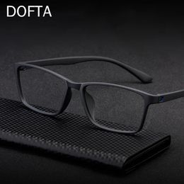 DOFTA-gafas ultraligeras TR90 para hombre, montura de gafas ópticas para miopía, gafas graduadas de plástico para hombre 5196A 240111