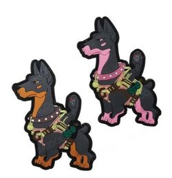Hond 3D PVC-patches Militaire decoratieve patch Combat K9 Servicehond Tactische honden Rubberen badges voor harnasvest Rugzak8185728